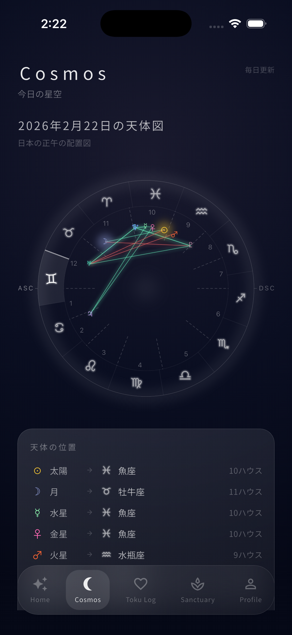 Cosmos - 今日の星空